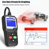 Lecteur de code OBD2 KW680 avec logo personnalisé disponible, scanner OBD2 automobile, outil de lecture de code portable pour voiture