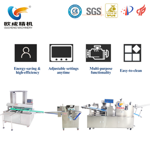 Điện mới của Trung Quốc Flaky Pastry sầu riêng samosa cà ri <span class=keywords><strong>Puff</strong></span> và đậu xanh bánh Dây chuyền sản xuất bánh - Product Image 2