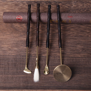 Tangjiang Pure <b>Copper</b> Incense Burner Incense Set, Incense Seal Kit, Incense <b>Powder</b>, Incense Making, Incense Seal Mold Tool - Product Image 1