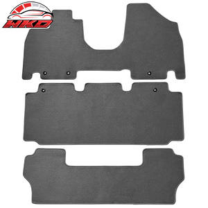 พรมปูพื้นสำหรับฮอนด้า โอดิสซีย์ 11-17 3 ชิ้นด้านหน้าด้านหลัง LH RH รถพรมกันลื่นกำมะหยี่สีเทา - Product Image 1