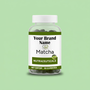30 Count Organic Matcha Green Tea <b>Bear</b> <b>Gummies</b> Adult Herbal Vitamin Supplement OEM ODM Private Label Supply - Product Image 5