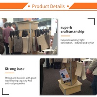 Étagères murales robustes en métal pour le stockage de rouleaux de tissu, présentoirs en carton pour expositions, présentoirs pour tapis