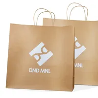 Bolsa de papel hecha a mano con tablero de marfil grande personalizada, bolsa de regalo de exposición publicitaria de cartón blanco de gran tamaño, Impresión de logotipo empresarial