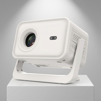 Projecteur intelligent portable Android 14, projecteur LCD 1080P pour cinéma maison, mini-projecteur avec haut-parleurs intégrés, WiFi, prise en charge 4K, 400 lumens, 40-120 pouces