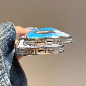 Custodia a prova di caduta con guscio rigido in vetro Bling Diamond per iPhone 11 15 17 16 Plus Cover posteriore da <span class=keywords><strong>donna</strong></span> con protezione per fotocamera - Product Image 6