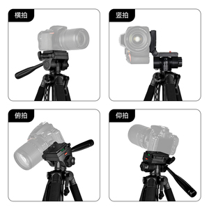 Trípode Resistente de 2.1M con Luz LED Recargable de 1800 mAh y 2 Micrófonos Inalámbricos de Solapa, Kit de Grabación de Video para Vlogs - Product Image 3