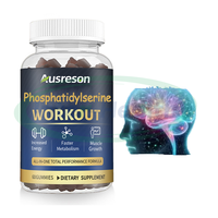 Supplément de Cerveau Ausreson Phosphatidylsérine Tournesol En Gros Améliorer La Mémoire 1000mg 50% Gommes De Phosphatidylsérine Naturelles