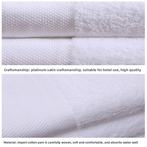 Juego de Toallas de Baño de Lujo para Hoteles Cinco Estrellas, 100% Algodón Tejido, Color Sólido, Secado Rápido, Alta Absorción de Agua, Hilo de 16S Bordado - Product Image 4