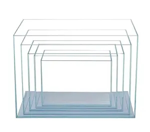 5 в 1 Ультра белый стеклянный квадратный прямоугольный аквариумный аквариум