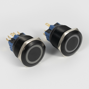 Botón pulsador metálico IP65 con retención de 12mm, 16mm, 19mm, 22mm, 25mm para panel de elevador de cangilones - Product Image 1