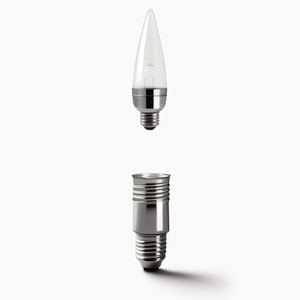 Lampadina Alogena Halo Vela 28W 230V E14 a Forma di Candela in Vetro Trasparente - Product Image 2