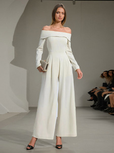 Novedad <span class=keywords><strong>de</strong></span> verano 2025, mono largo elegante <span class=keywords><strong>de</strong></span> estilo Simple CON <span class=keywords><strong>FIESTA</strong></span> <span class=keywords><strong>DE</strong></span> Fitness holgada, manga larga, diseño <span class=keywords><strong>de</strong></span> lazo en la <span class=keywords><strong>espalda</strong></span>, patrón sólido - Product Image 2