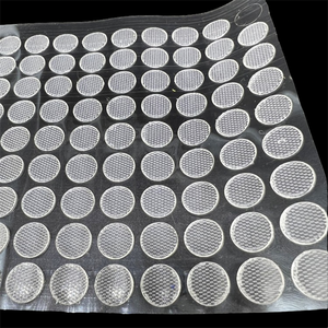 Vite autoadesiva trasparente personalizzata sul retro eco-friendly con gancio posteriore e nastro di fissaggio a punti ad anello - Product Image 4