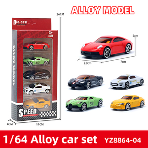 Hot Multi-style 5PCS 1/64 Scale <strong>Mini</strong> Vehicle Free Wheel Alloy Model Die Cast Cars Set for Kids Gift Collection - Product Image 4