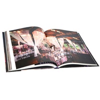 Livre de table basse à couverture rigide personnalisée Livre photo d'art de mariage avec panneau duplex ondulé enduit Imprimerie de livres de Chine