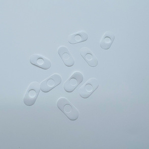 <b>Ptfe</b> Oval Insulating Washers Molding Grade High Temperature Resistance For Electronic And Electrical Components - Product Image 1