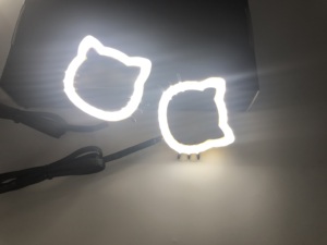 2 pièces, blanc, rouge, vert, bleu, couleurs unies, série SK6812LED Flow, yeux d'ange - Product Image 3