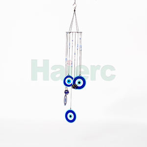 Campanas de Viento Decorativas Colgantes Azules Haierc, Adorno Metálico para Decoración del Hogar y Jardín, Ahuyentador de Aves - Product Image 2