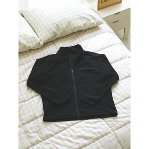 Chaqueta negra de manga larga para mujer - Product Image 1