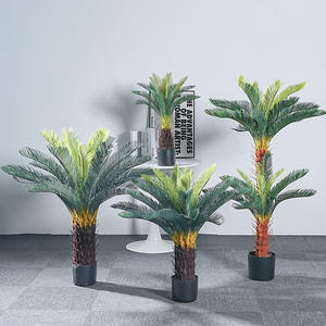 ต้นไม้ประดิษฐ์ตกแต่งภายนอกอาคาร KH รุ่น Custom ft ต้นไซแอกด์จำลองสีเขียว สำหรับตกแต่งบ้านและโรงแรม - Product Image 1