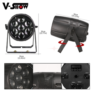 Vshow pz0740 <span class=keywords><strong>IP65</strong></span> ngoài trời <span class=keywords><strong>Zoom</strong></span> <span class=keywords><strong>Par</strong></span> <span class=keywords><strong>LED</strong></span> 7 cái 40 Wát <span class=keywords><strong>RGBW</strong></span> 4in1 không thấm nước DMX <span class=keywords><strong>LED</strong></span> <span class=keywords><strong>PAR</strong></span> ánh sáng cho DJ Disco sân khấu mệnh ánh sáng - Product Image 2