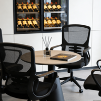 Chaise de bureau ergonomique pivotante et inclinable 854B-2 moderne à hauteur réglable en maille pour usage professionnel
