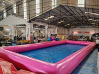 Piscine gonflable en PVC épaissi de qualité commerciale pour les parcs aquatiques pour enfants et les locations de plage Équipement de sports nautiques