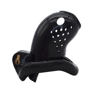 FRRK-58 C6000S Jaula de Castidad de Plástico Nueva con 4 Anillos para Pene, Dispositivo de Castidad Masculina para Hombre - Product Image 3
