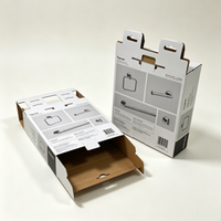 Boîte d'emballage personnalisée avec logo imprimé Impression 4 couleurs Revêtement UV Gaufrage Boîte pliante de luxe Matériaux recyclés Produits électroniques
