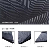 Panel Acústico Decorativo de Madera Ignífugo 3D, Revestimiento de Pared y Techo de Madera Lineal