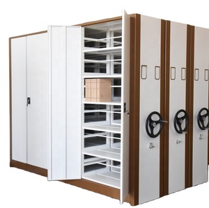 JINGYE Steel Material Size Customized Library Furnitures Mobile Archive Shelf