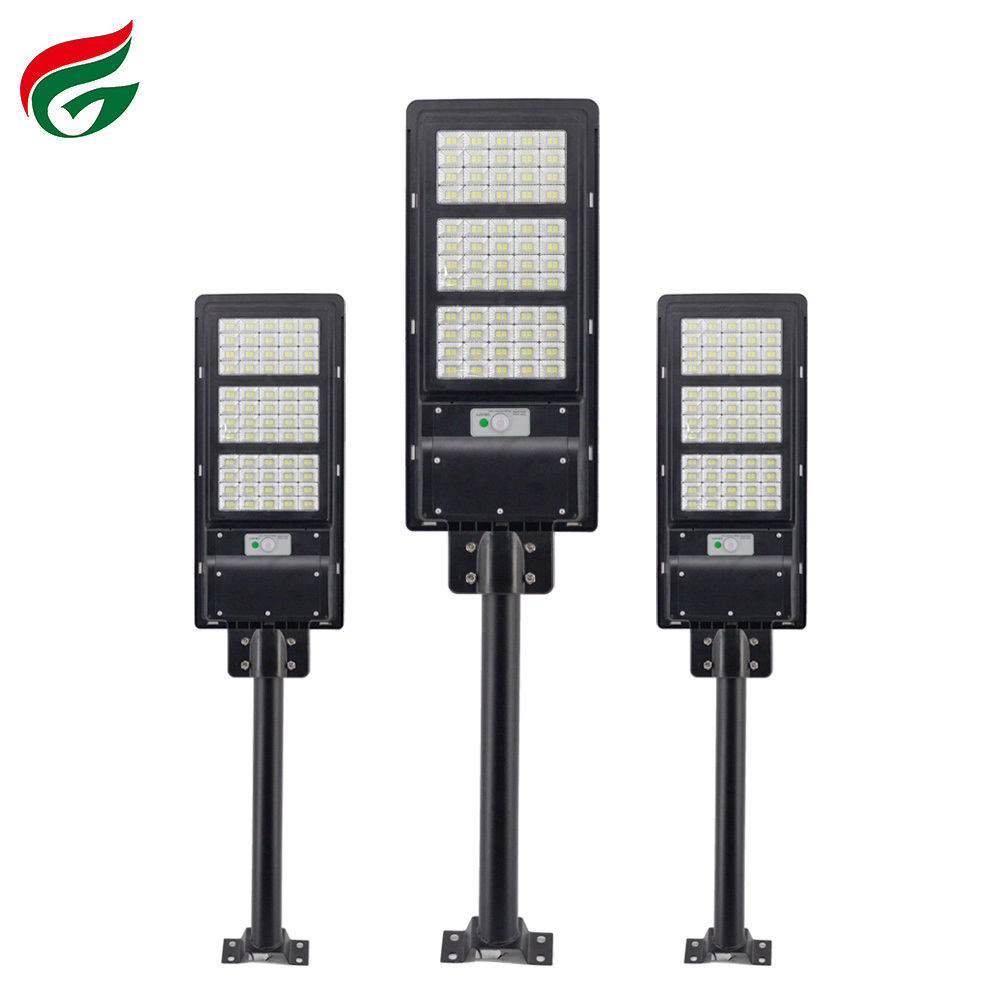 De alta calidad de la batería de litio 60W 90w 120W solar integrado luz de estacionamiento todo-en-uno solar luz de calle llevada