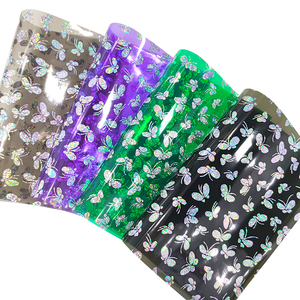 Farfalle Laser colorate Glitter in ecopelle stampa di <span class=keywords><strong>immagini</strong></span> Film plastico in Pvc per la realizzazione di sacchetti di cancelleria - Product Image 5