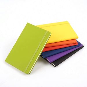 Carnet de notes A5 en cuir PU à couverture rigide, agenda personnalisable avec impression de logo, pages de planification hebdomadaire et journalier - Product Image 2