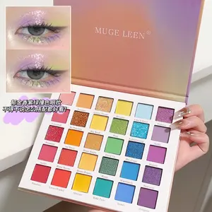 30 Colors Rainbow Eye Shadow A Multi-use Cross-border Play Make-up Children Stage Makeup Sequins Pearl Sparkle Eye Shadow Plate