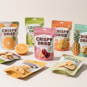 500 מותאם אישית/1000pcs מחזור מזון ziplock כיתה שקיות סטנד-אפ קפואים מאריזת פירות פלסטיק אריזות אננס מנגו - Product Image 3