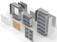 Boîtier métallique électronique en acier inoxydable sur mesure OEM avec découpe laser et peinture en poudre pour pièces de machines industrielles