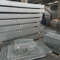 Rejilla de acero galvanizado de Grado Superior ASTM A1011 Q235 25x5mm 30x5mm Rejilla de acero Galv para escaleras