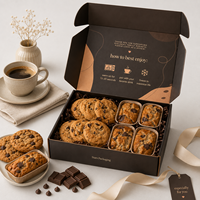 Boîte cadeau personnalisée pour pâtisserie, biscuits, brownies, desserts, emballage alimentaire, boîte d'expédition en carton ondulé