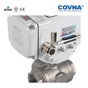 Válvula de Bola Motorizada COVNA DN15 de 1/2 Pulgada, Acero Inoxidable CF8M, 1000WOG, Puerto L - Product Image 5