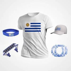 Drapeau de l'Uruguay en aluminium écologique imperméable avec logo personnalisé, article promotionnel pour les fans de football, vente chaude - Product Image 6