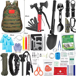 Kit de survie S, équipement d'urgence pour l'extérieur, 40x29x15cm, ensemble d'outils de survie multifonctionnels pour le camping et l'alpinisme - Product Image 3