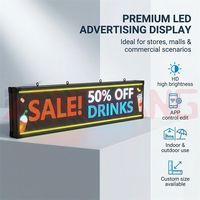Letrero LED Programable de Doble/Fácil Cara para Tiendas, Centros Comerciales y Negocios, con Pantalla Digital Desplazable, Modelo APP P5/P10, para Interiores y Exteriores