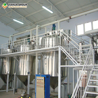 Nouvelle ligne de production de raffinage d'huile de palme numérique entièrement automatique de haute précision YAHUA, en acier inoxydable, capacité de 5 à 100 tonnes/jour, fabriquée au Henan