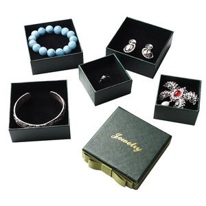 Luxury <b>Black</b> Rigid Jewelry <b>Box</b> With Gold Foil Logo Satin Liner And Ribbon For Watch Eyewear Packaging Custom OEM Design - Product Image 1