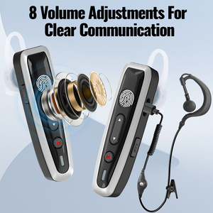 วิทยุสื่อสารแบบคล้องคอหรือแบบเกี่ยวหู ABBREE AR-W6 Mini Walkie Talkie UHF Dual PTT Touch Talk ไร้สาย สำหรับร้านอาหาร โรงแรม ร้านเสริมสวย - Product Image 4