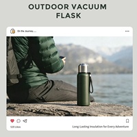 Gourde isotherme en acier inoxydable polyvalente de 1100 ml, anti-fuite, sans BPA, pour le camping et la randonnée, maintient la température pendant 6 à 12 heures