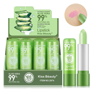Bálsamo Labial de Aloe Vera <span class=keywords><strong>Kiss</strong></span> Beauty, Color Cambiante, Larga Duración, Resistente al Agua, en Crema y Formato de Bola, Tinte Labial Hidratante - Product Image 5