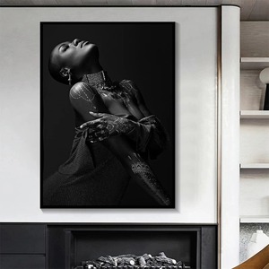 Sexy Figure Art Toile Peintures Africain Noir <span class=keywords><strong>Femme</strong></span> <span class=keywords><strong>Nue</strong></span> Affiches et Gravures Mur Art Photo pour Salon Mur Décor - Product Image 3