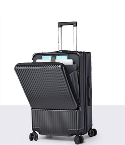 2023 mang theo hành lý hãng hàng không nổi tiếng Xe đẩy bảo hiểm vali với bánh xe hành lý chất lượng cao vô lăng im lặng - Product Image 5